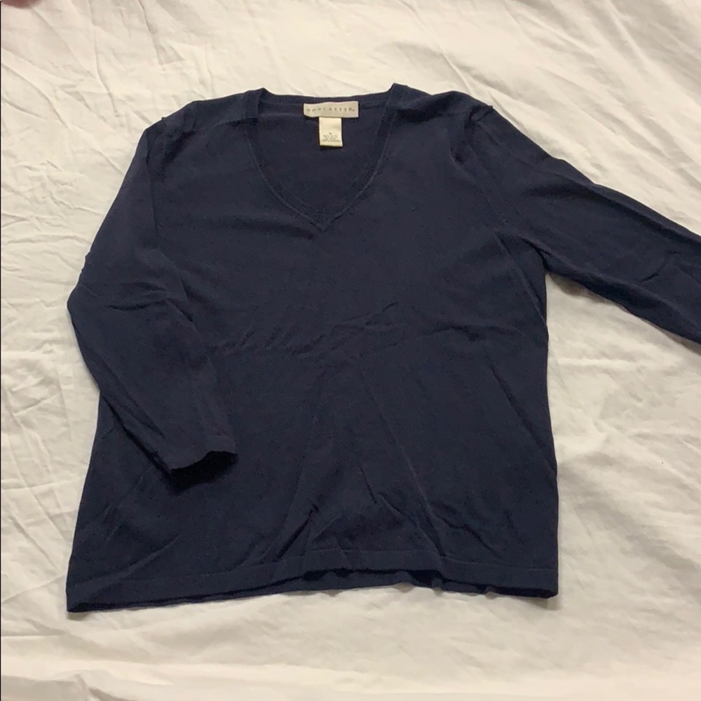 Blue v neck sweater